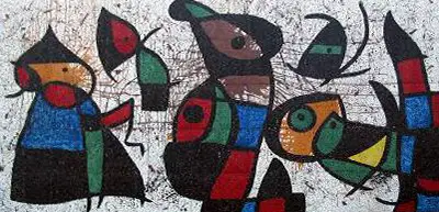 Personnages Oiseaux Joan Miro